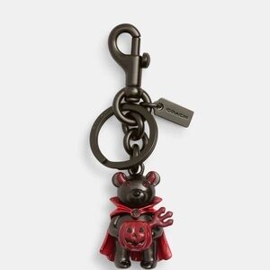 Coach Halloween Devil Bear Bag Charm in Gunmetal CW483 – NWT Authentic